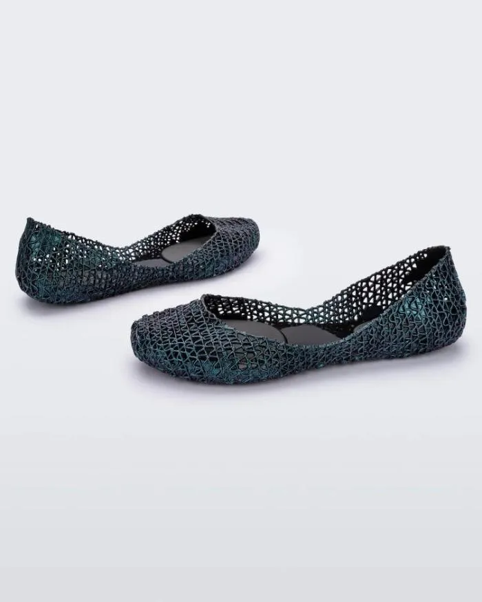 Women Campana Black Multicolor Melissa Flats