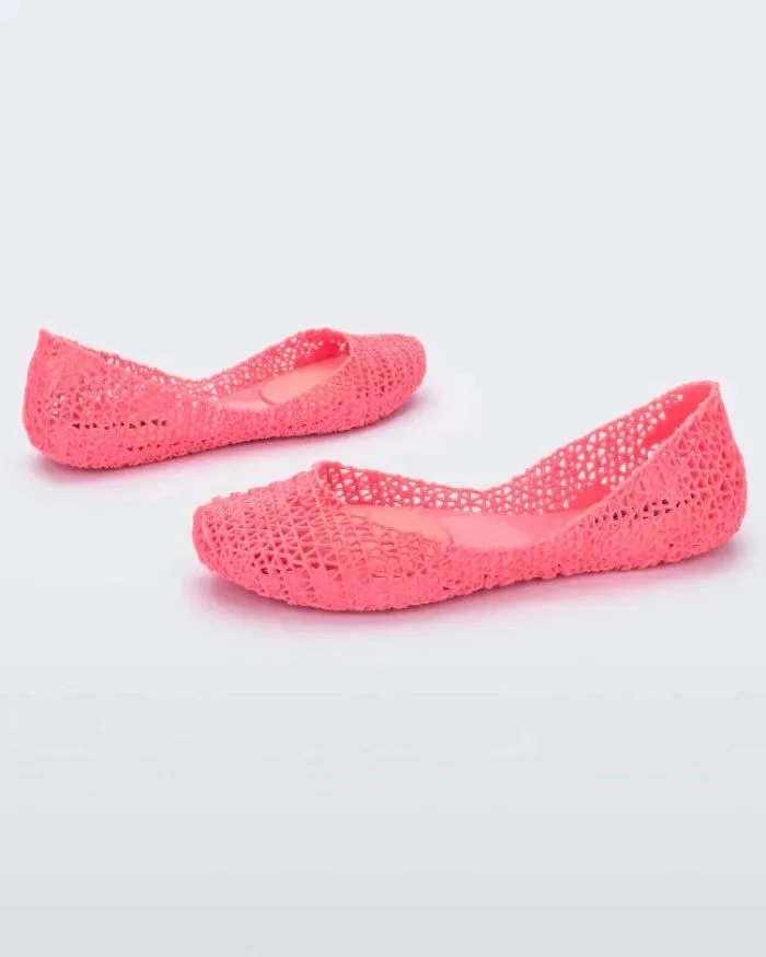 Women Campana Metallic Pink Melissa Flats