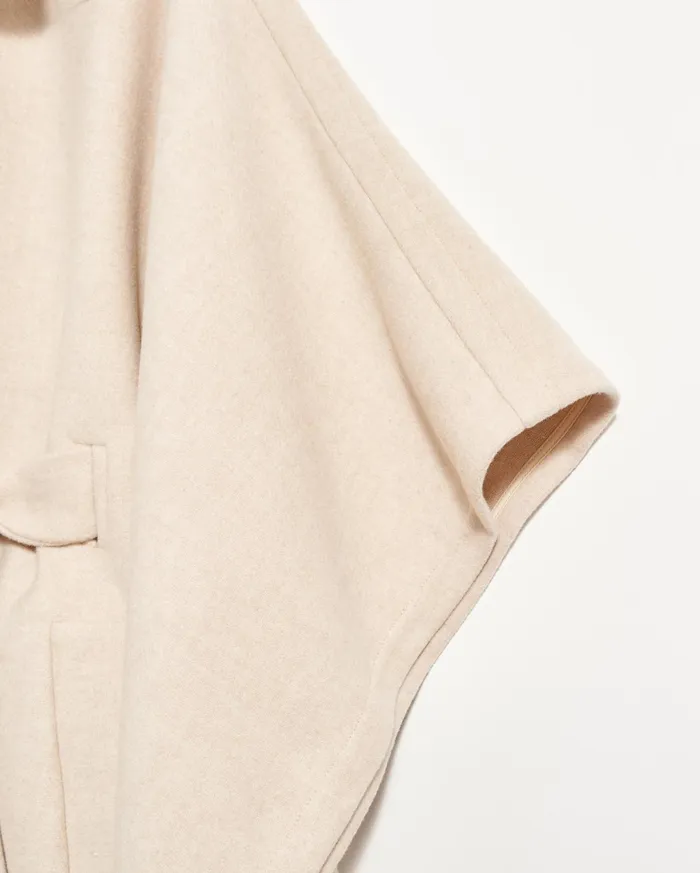 Women Cape Coat Ecru Billy Reid Jackets and Outerwear