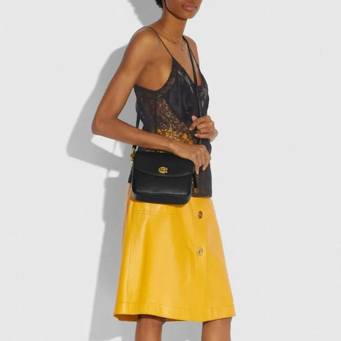 Women Cassie Crossbody 19 Brassblack Coach Crossbody Bags