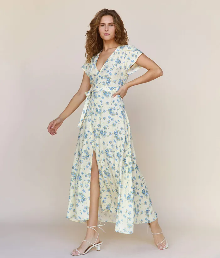 Women Christy Dawn The Autumn Dress Lilies In Bloom Silk Bridal