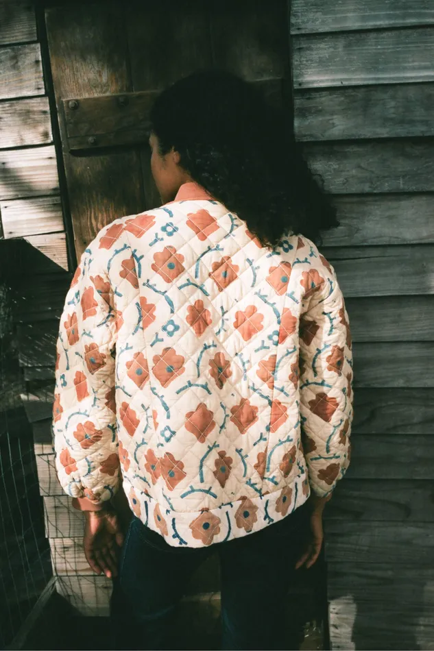 Women Christy Dawn The Cleo Jacket Natural Oak Leaf Sweaters and Outerwear Women Christy Dawn The Cleo Jacket Natural Oak Leaf Sweaters and Outerwear