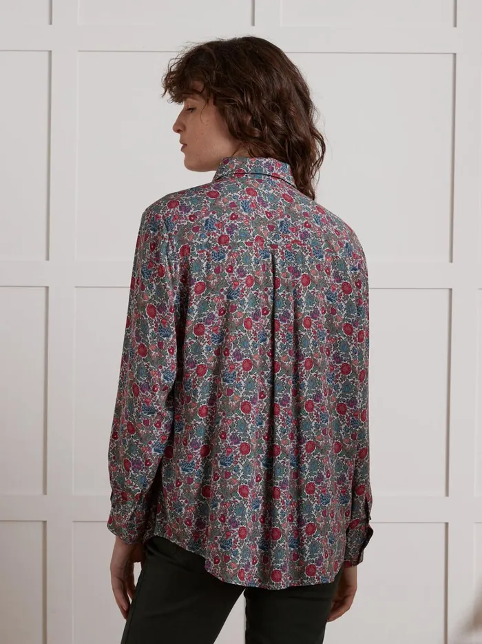 Women Clothing Cyrillus Shirt Made With Liberty Fabric 8211 The Limited Collection Lib Tapestry