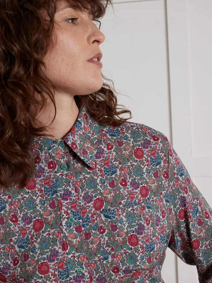 Women Clothing Cyrillus Shirt Made With Liberty Fabric 8211 The Limited Collection Lib Tapestry