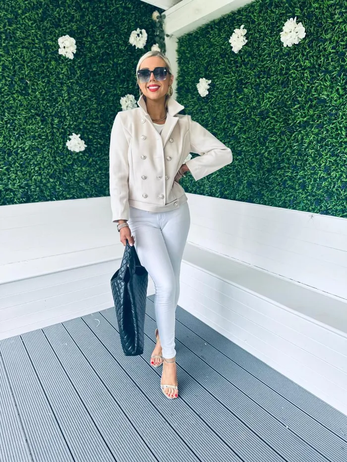 Women Coats and Jackets Canella Lane Jackson Detailed Jacket Cream