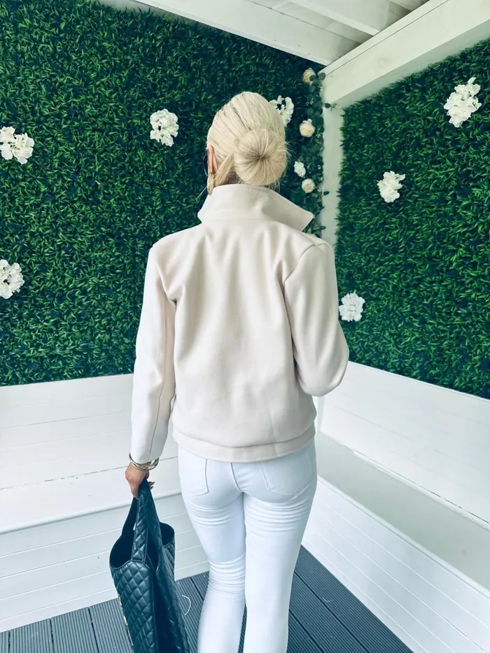 Women Coats and Jackets Canella Lane Jackson Detailed Jacket Cream