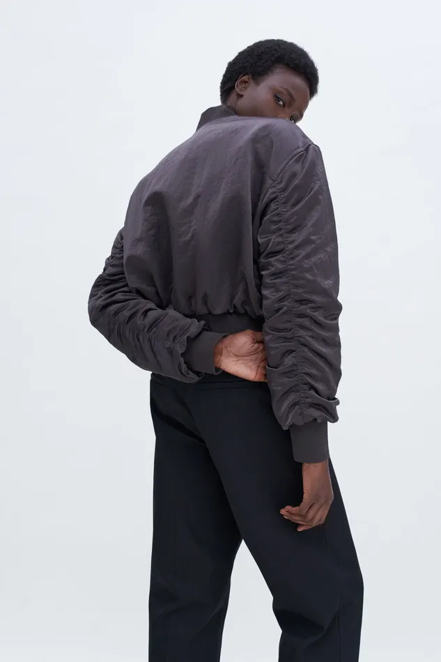 Women Coats and Jackets filippak Nylon Zip Jacket Dark Oak Women Coats and Jackets filippak Nylon Zip Jacket Dark Oak
