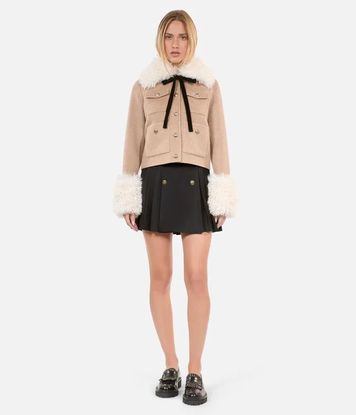 Women Coats and Jackets THE KOOPLES Beige Jacket