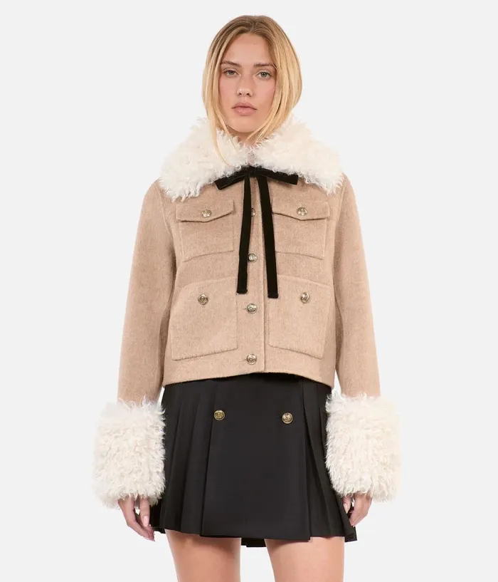 Women Coats and Jackets THE KOOPLES Beige Jacket Women Coats and Jackets THE KOOPLES Beige Jacket