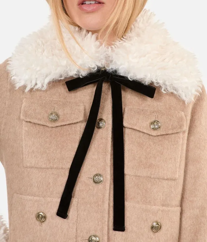 Women Coats and Jackets THE KOOPLES Beige Jacket Women Coats and Jackets THE KOOPLES Beige Jacket