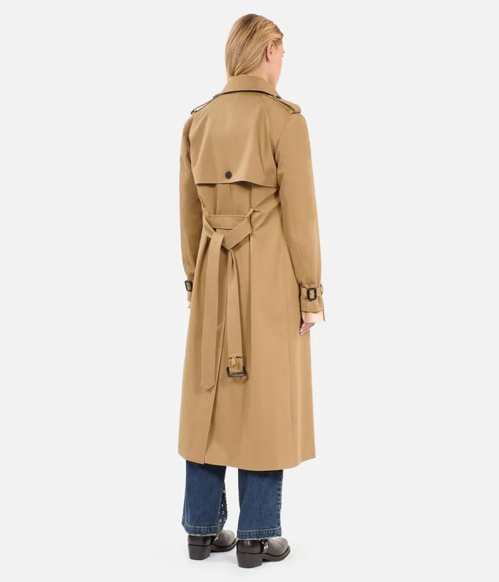 Women Coats and Jackets THE KOOPLES Long Beige Trench Coat Women Coats and Jackets THE KOOPLES Long Beige Trench Coat