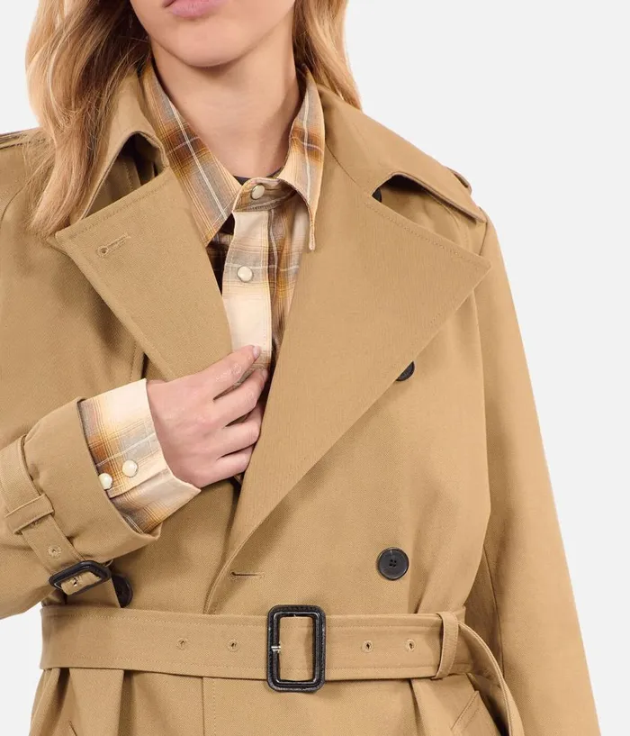 Women Coats and Jackets THE KOOPLES Long Beige Trench Coat Women Coats and Jackets THE KOOPLES Long Beige Trench Coat