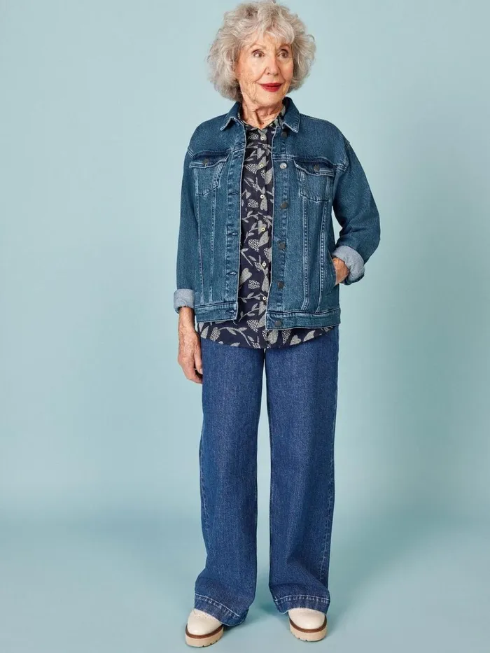 Women COATS and JACKETS White Stuff Dayton Denim Cotton Jacket Mid Denim Women COATS and JACKETS White Stuff Dayton Denim Cotton Jacket Mid Denim