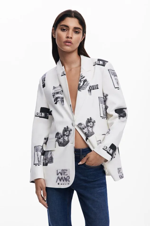 Women Coats And Jackets Desigual Collage Blazer