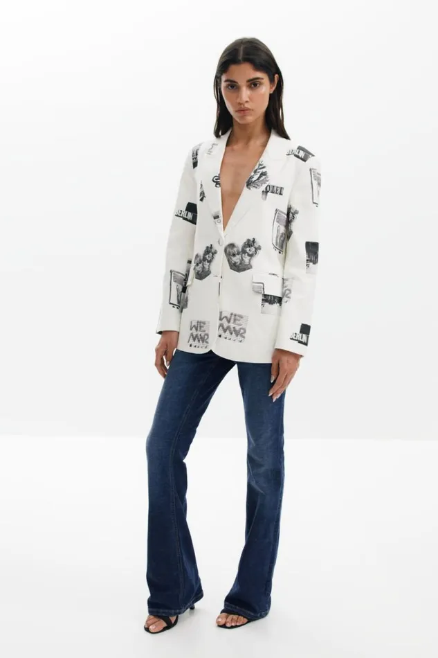 Women Coats And Jackets Desigual Collage Blazer