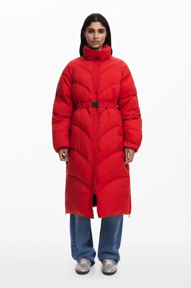 Women Coats And Jackets Desigual Long Padded Coat