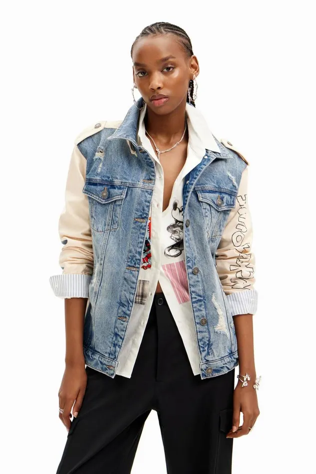 Women Coats And Jackets Desigual Mickey Mouse Parka Jacket