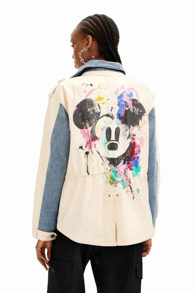 Women Coats And Jackets Desigual Mickey Mouse Parka Jacket