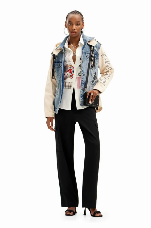 Women Coats And Jackets Desigual Mickey Mouse Parka Jacket