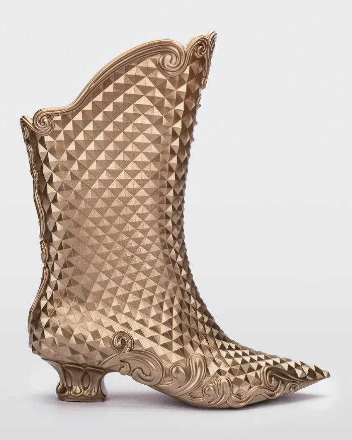 Women Court Boot Gold Melissa Boots