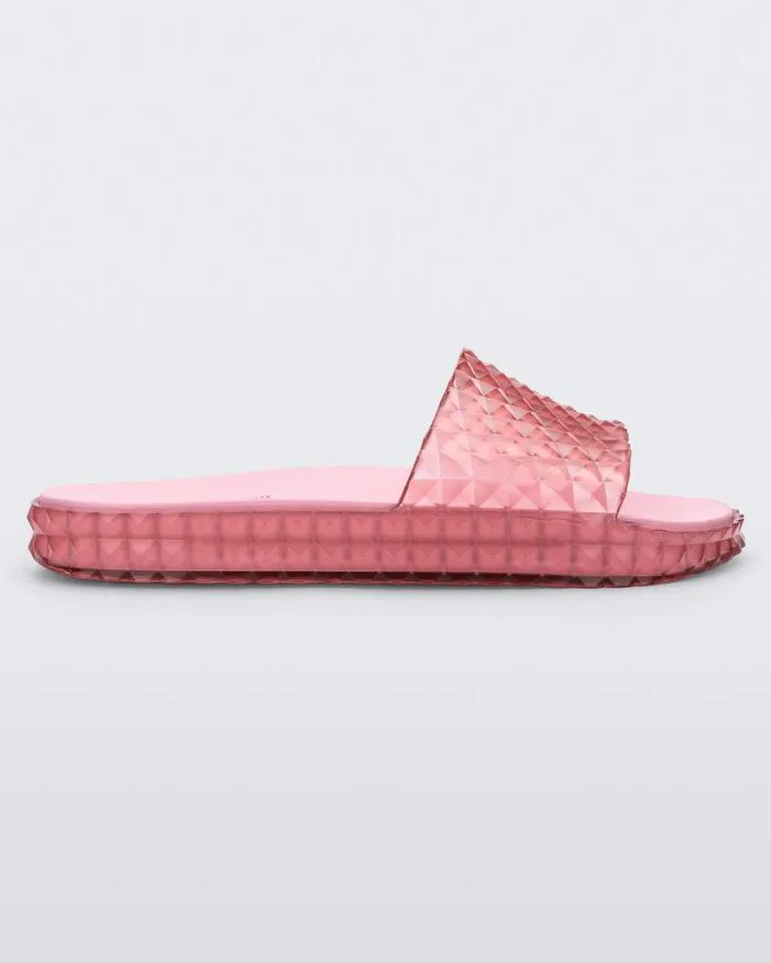 Women Court Slide Transparent Pink Melissa Slides