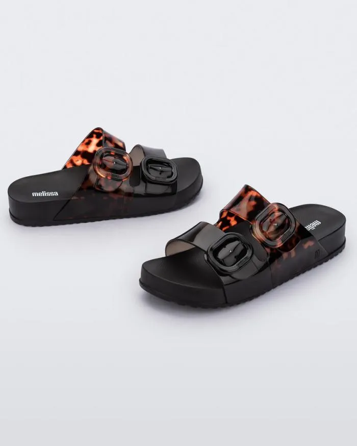 Women Cozy Blackclear Tortoise Melissa Slides