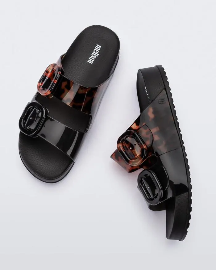 Women Cozy Blackclear Tortoise Melissa Slides