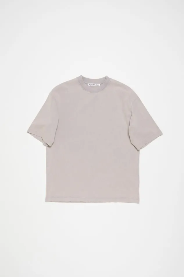 Women Crew Neck Tshirt 8211 Relaxed Unisex Fit Dusty Purple Acne Studios Tshirts