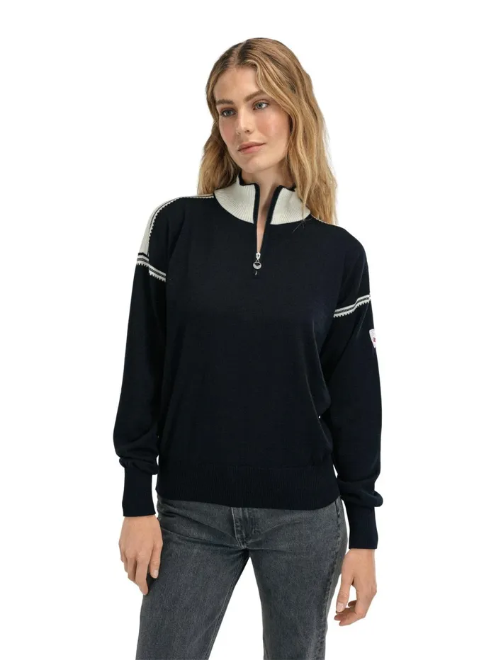 Women Dale Of Norway Halfzip Sandvik Sweater