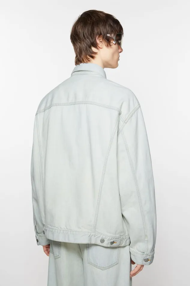 Women Denim Jacket 8211 Relaxed Fit Light Blue Acne Studios Outerwear