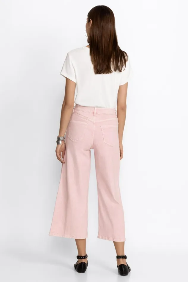 Women Denim Johnny Was SYDNEY CROPPED WIDE LEG Pink Women Denim Johnny Was SYDNEY CROPPED WIDE LEG Pink