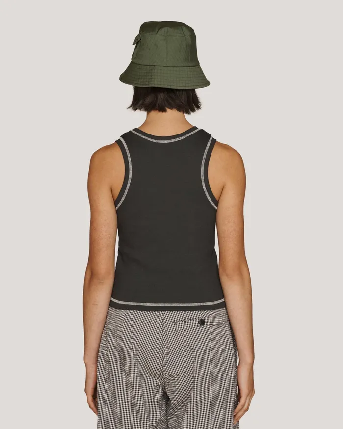 Women Dot Vest Black YMC Tops and TShirts