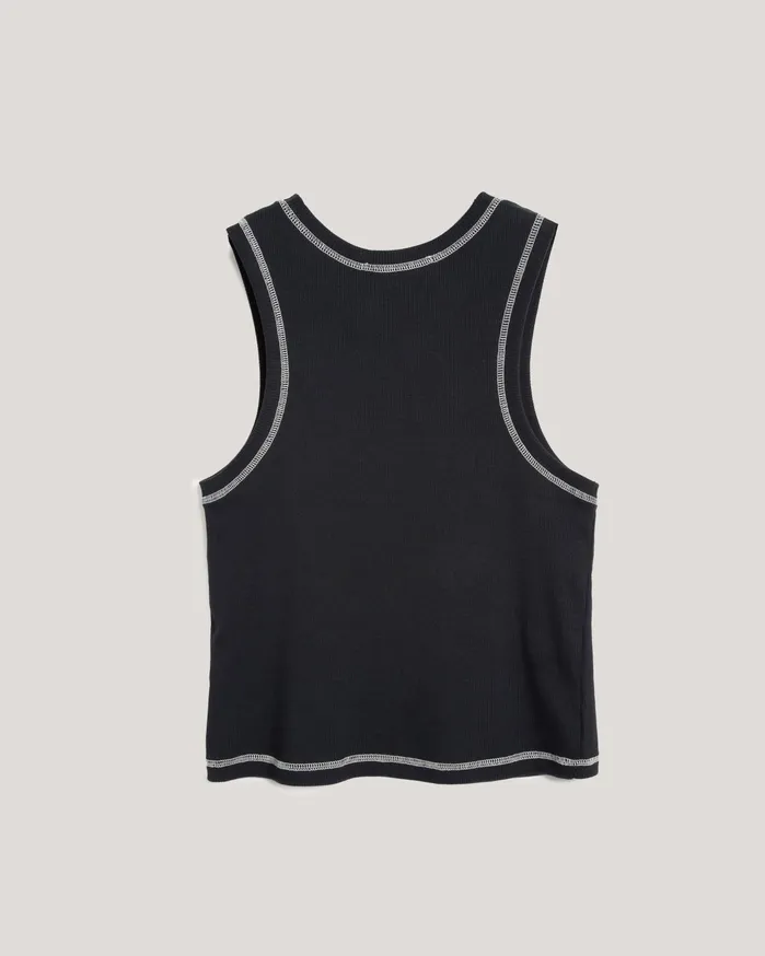 Women Dot Vest Black YMC Tops and TShirts