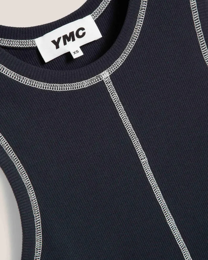 Women Dot Vest Black YMC Tops and TShirts