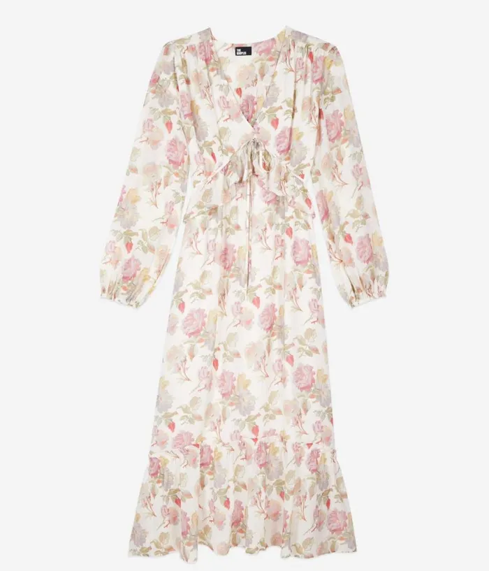 Women Dresses and Jumpsuits THE KOOPLES Long Printed Silk Dress Women Dresses and Jumpsuits THE KOOPLES Long Printed Silk Dress