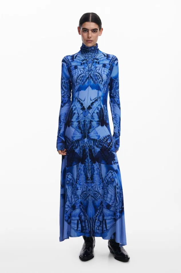 Women Dresses And Jumpsuits Desigual Butterfly Midi Dress