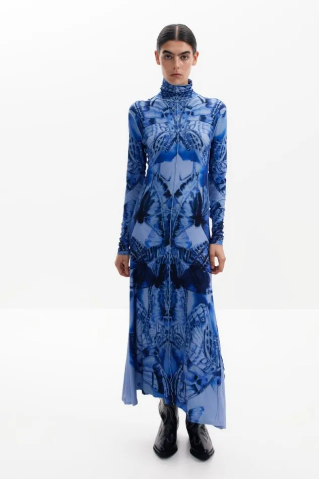 Women Dresses And Jumpsuits Desigual Butterfly Midi Dress