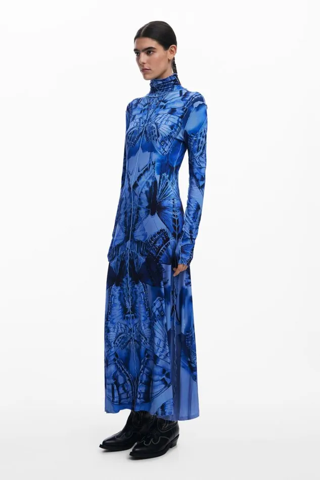 Women Dresses And Jumpsuits Desigual Butterfly Midi Dress
