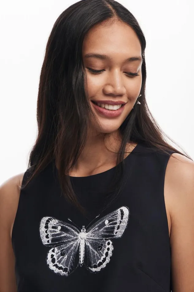 Women Dresses And Jumpsuits Desigual Butterfly Mini Dress