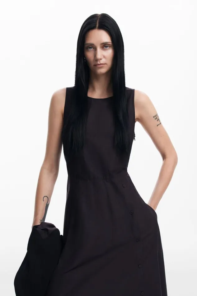 Women Dresses And Jumpsuits Desigual Combined Plain Dress