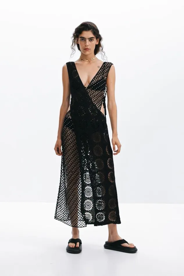 Women Dresses And Jumpsuits Desigual Crochet Dress