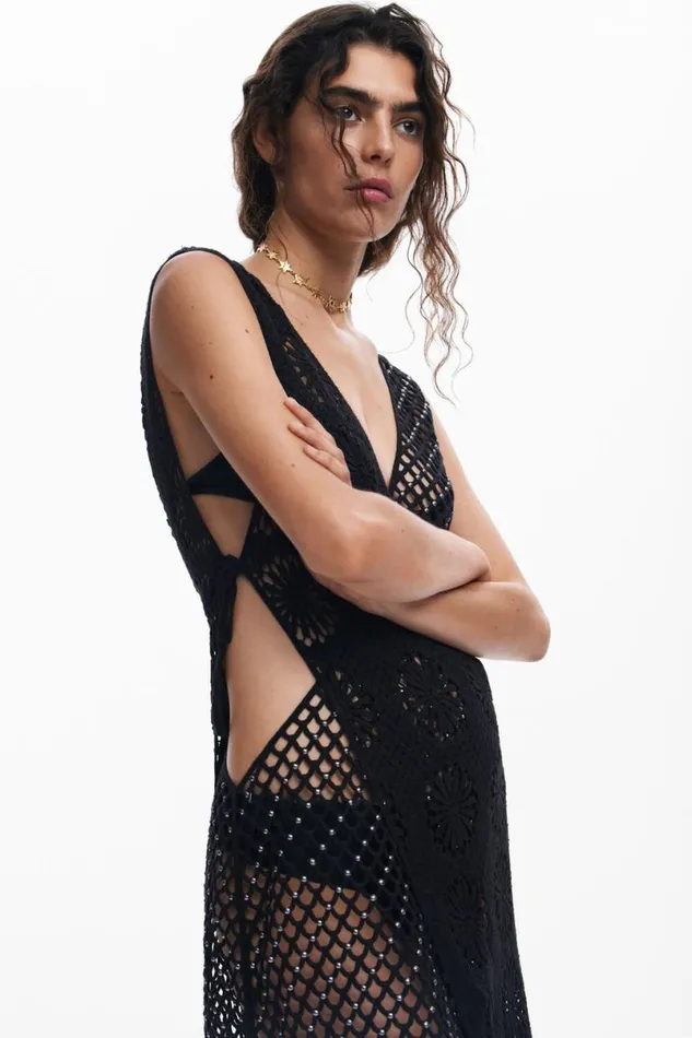 Women Dresses And Jumpsuits Desigual Crochet Dress
