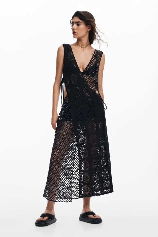 Women Dresses And Jumpsuits Desigual Crochet Dress