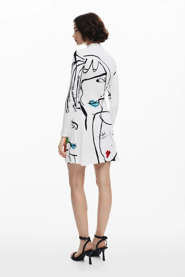 Women Dresses And Jumpsuits Desigual Face Print Dress