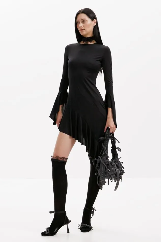 Women Dresses And Jumpsuits Desigual Mara Escot Asymmetric Black Dress