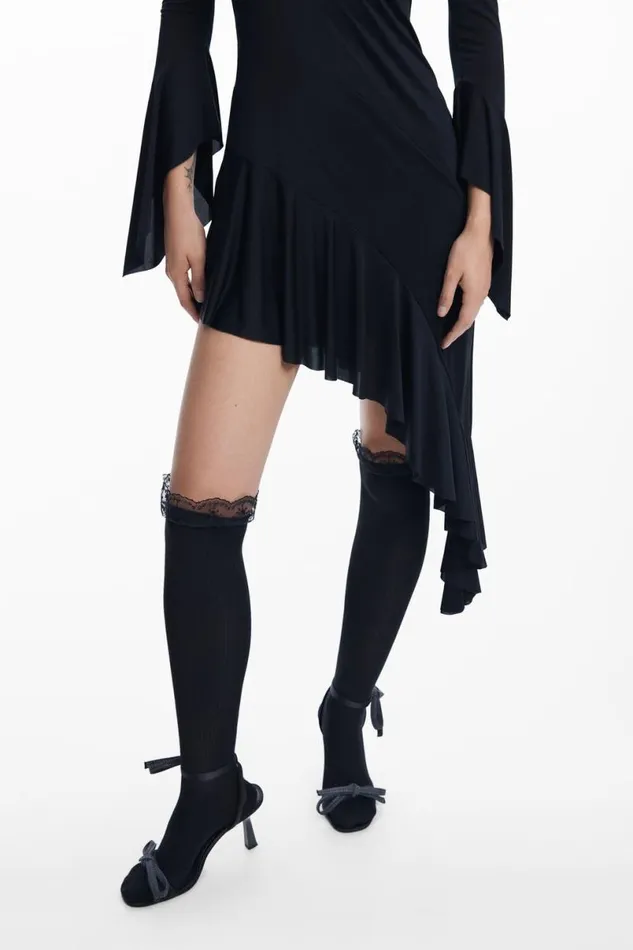 Women Dresses And Jumpsuits Desigual Mara Escot Asymmetric Black Dress