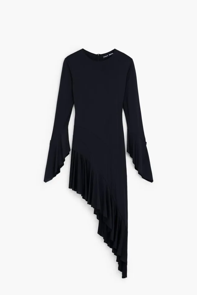 Women Dresses And Jumpsuits Desigual Mara Escot Asymmetric Black Dress