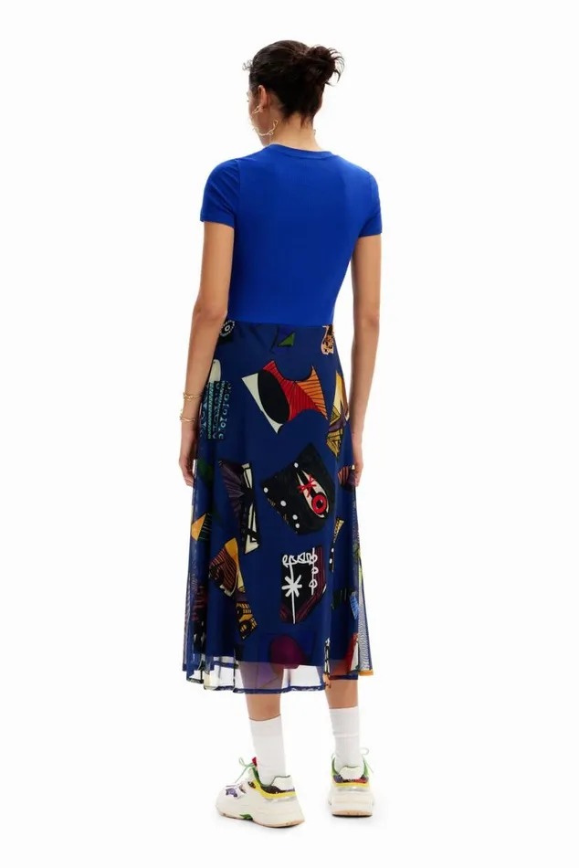 Women Dresses And Jumpsuits Desigual Midi Dress Combined M Christian Lacroix
