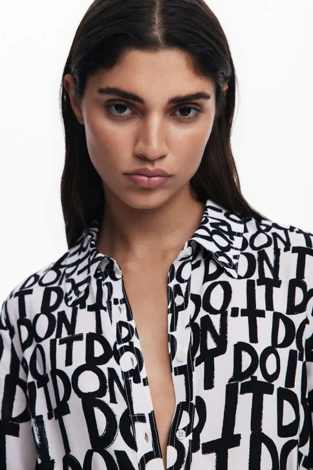 Women Dresses And Jumpsuits Desigual Midi Dress With Lettering