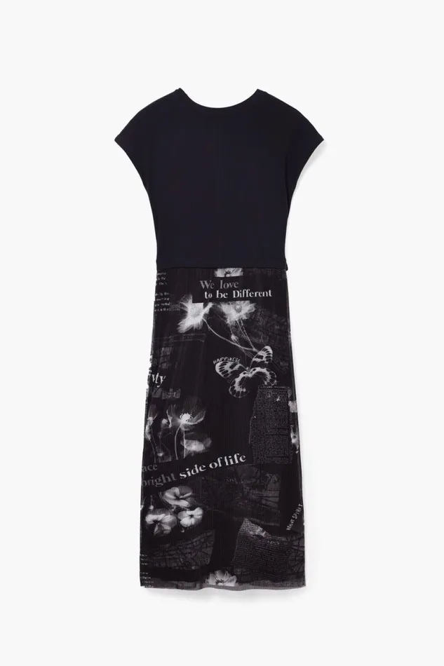 Women Dresses And Jumpsuits Desigual Midi Dress With Text